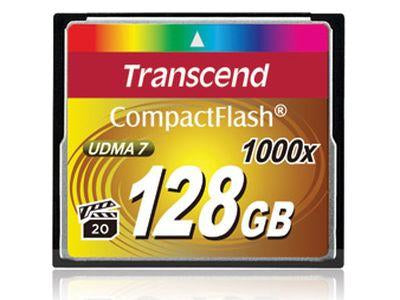 CompactFlash Transcend TS128GCF1000 128 GB memory card Manufacturer code TS128GCF1000