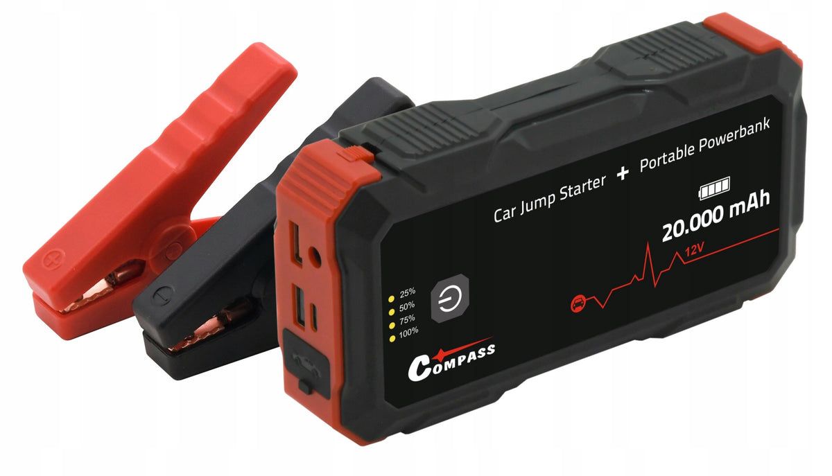 Compass | Powerbanka s funkcí JUMP STARTER 20.000mAh 2000A 07164