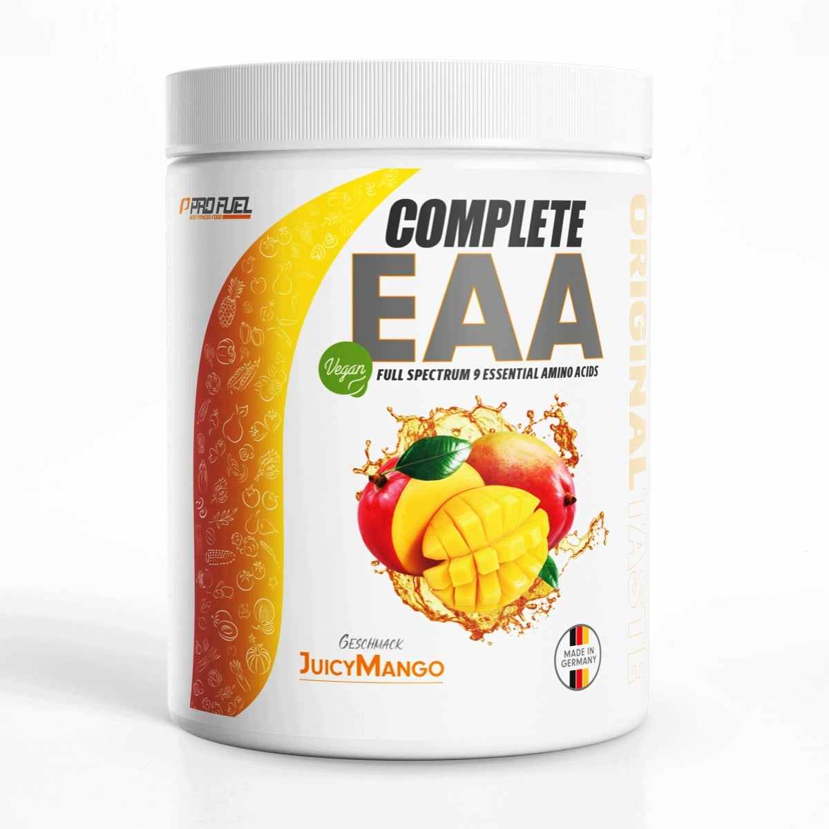 Complete EAA 12500 mg full spectrum powder 9 EAA,Mango,ProFuel 500 g