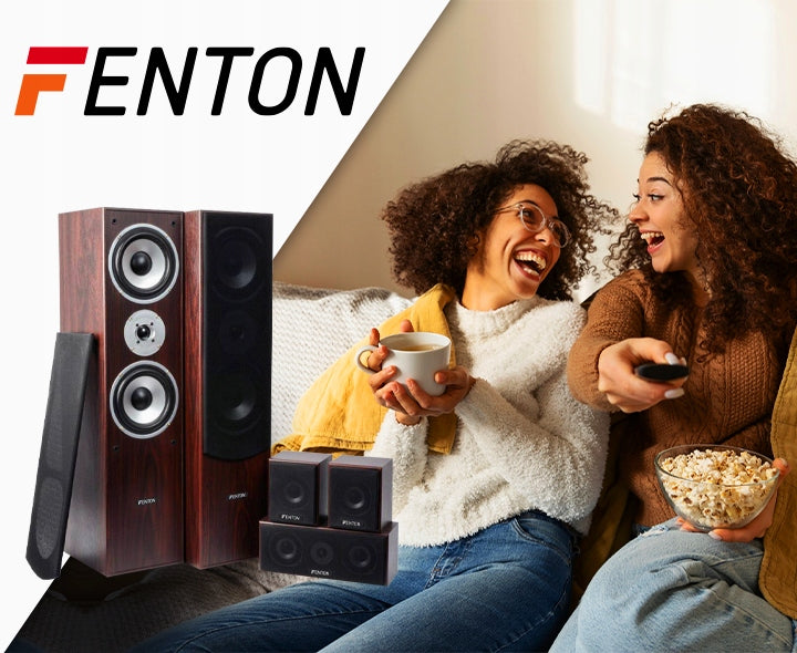 Complete Home Theater Surround Speaker System Fenton 5.0 Walnut Manufacturer code 100.333