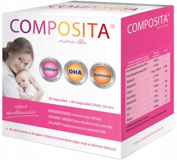 Composita Mama DHA during pregnancy and lactation 30 capsules + 60 DHA capsules