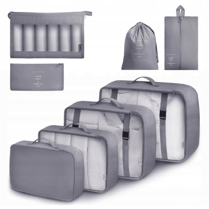 Compression Cubes For Suitcase 9 Pcs Travel Luggage Organization