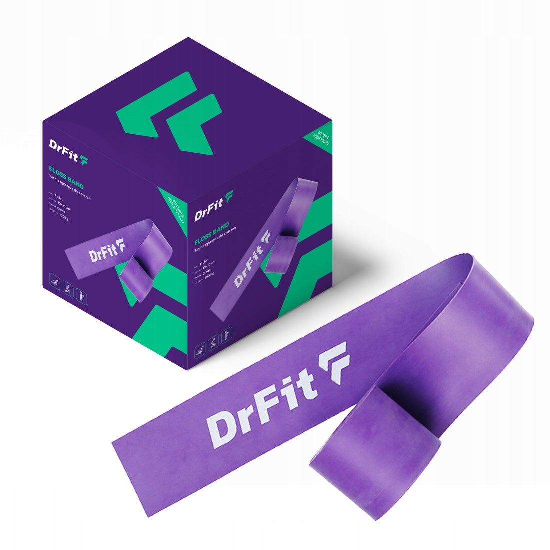 Compression Tape for Rehabilitation for Athletes Durable Violet DrFit