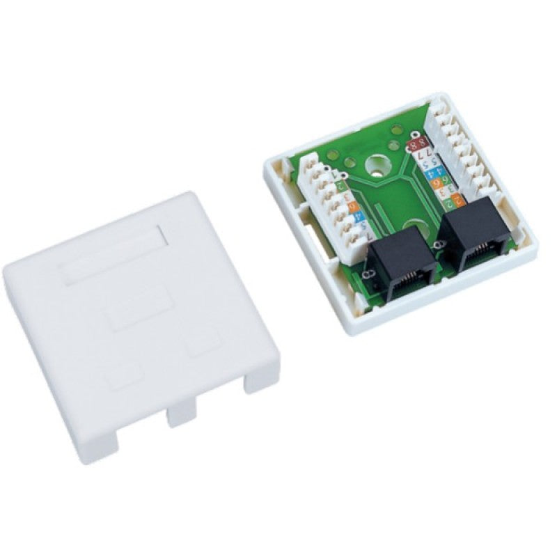 Computer Box 8p8c RJ45 Double Cat.5e