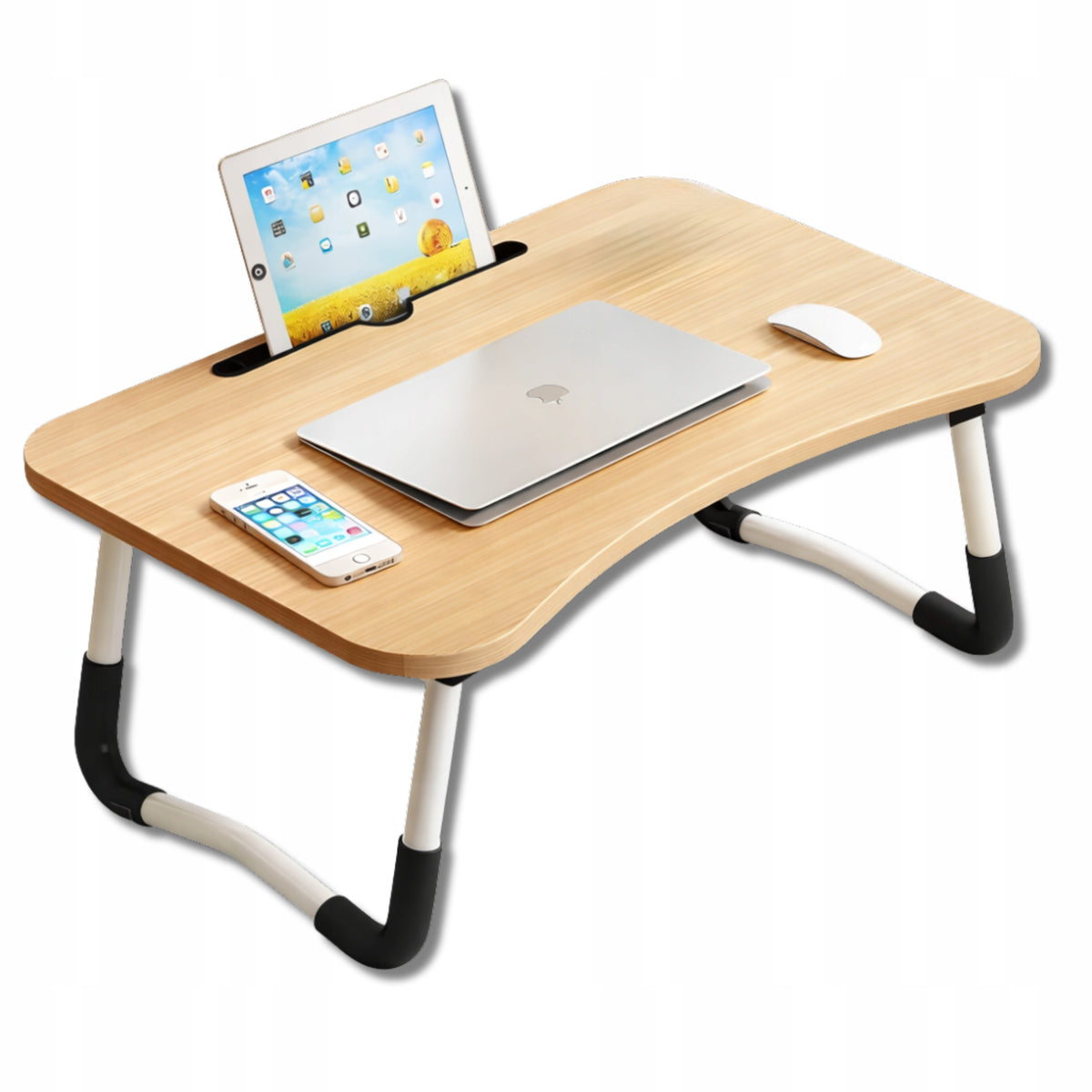 Computer Desk Mobile Folding Table Under Laptop For Tablet For Bed Packaging status original