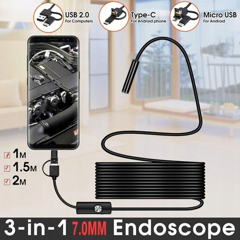 Computer Endoscope Android Phone Endoscope 3 in 1 Manufacturer code PETSOLA-68027947