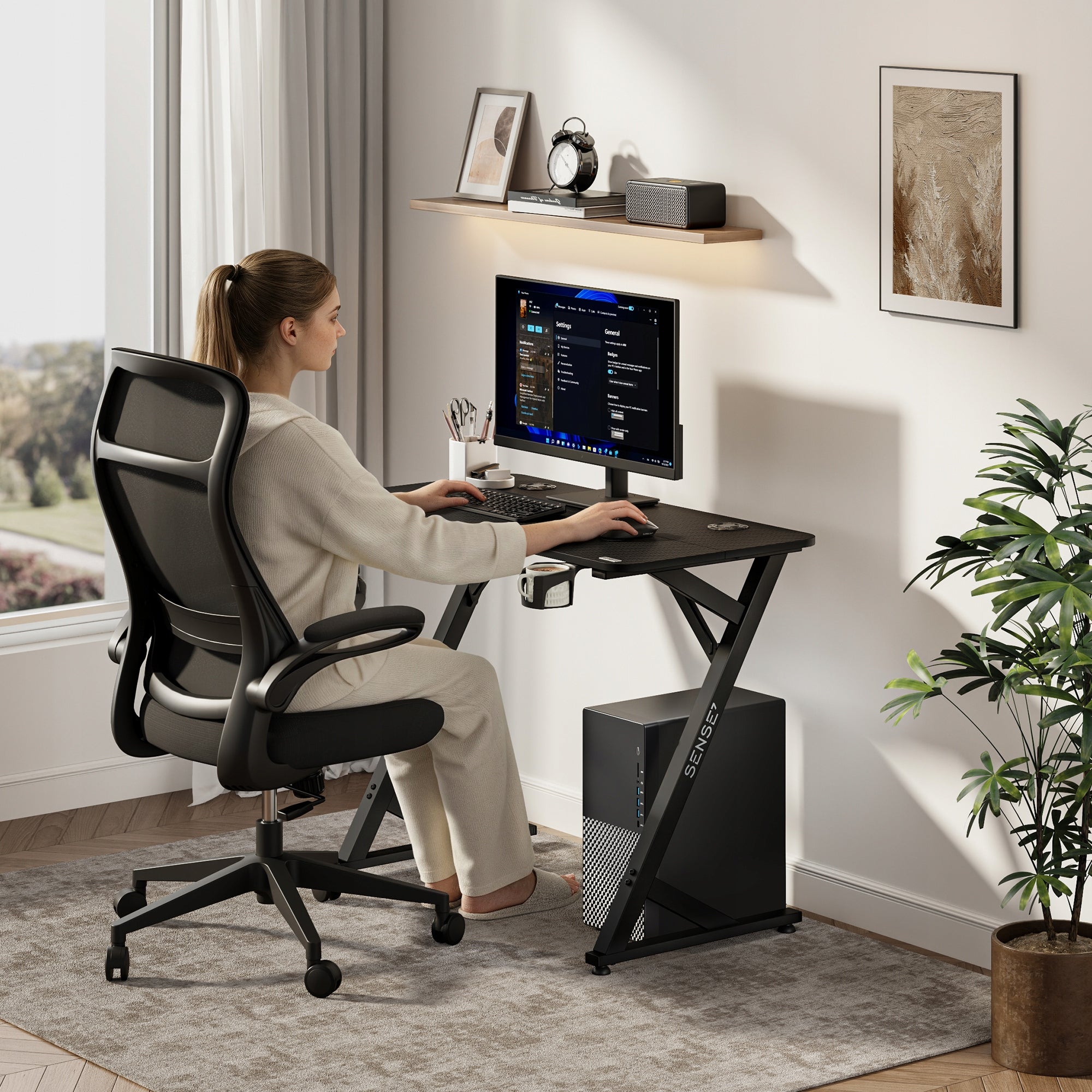 Computer Gaming Desk for Computer + Accessories 100x50cm Sense7 Vamo Manufacturer code 15792951