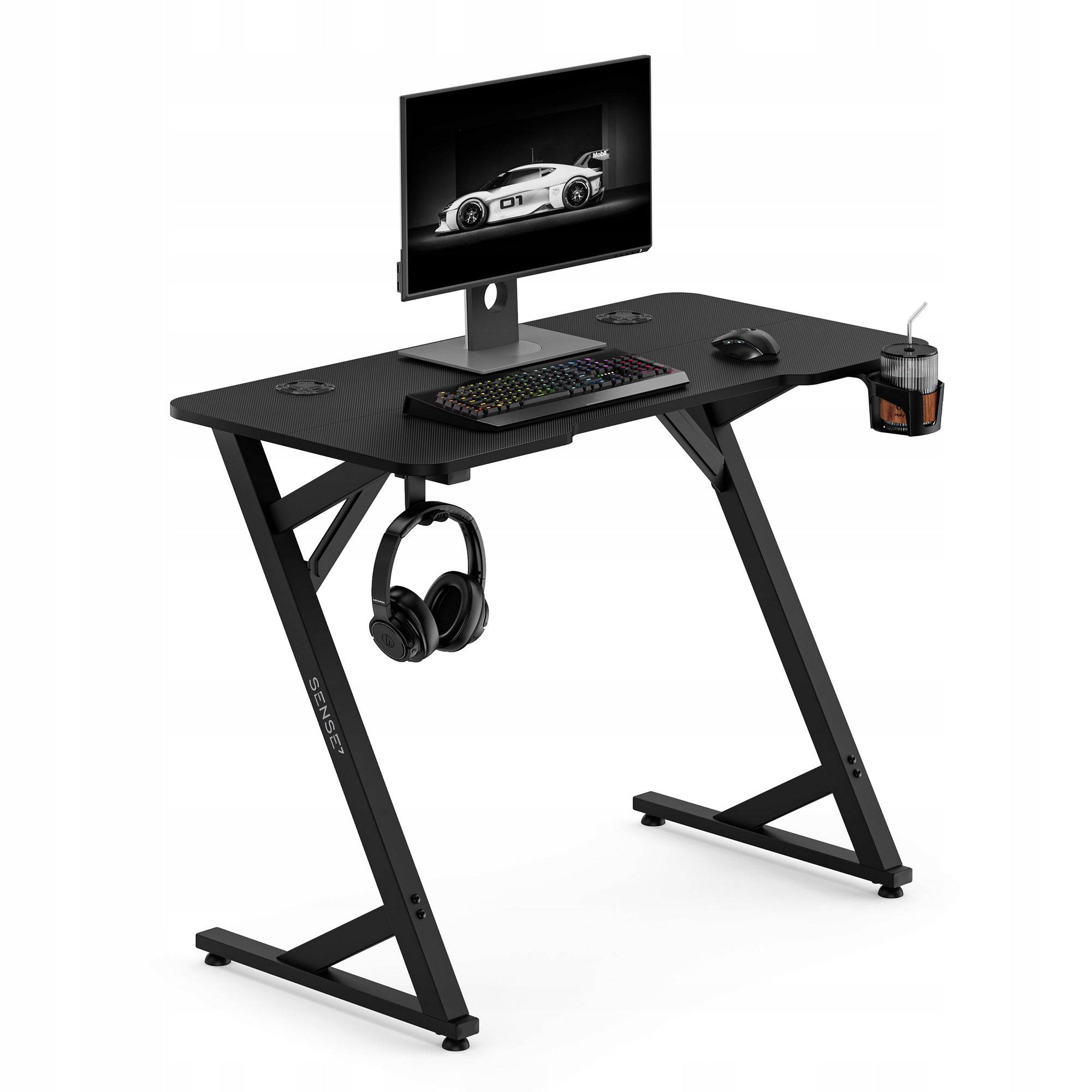 Computer Gaming Desk for Computer + Accessories 100x50cm Sense7 Vamo