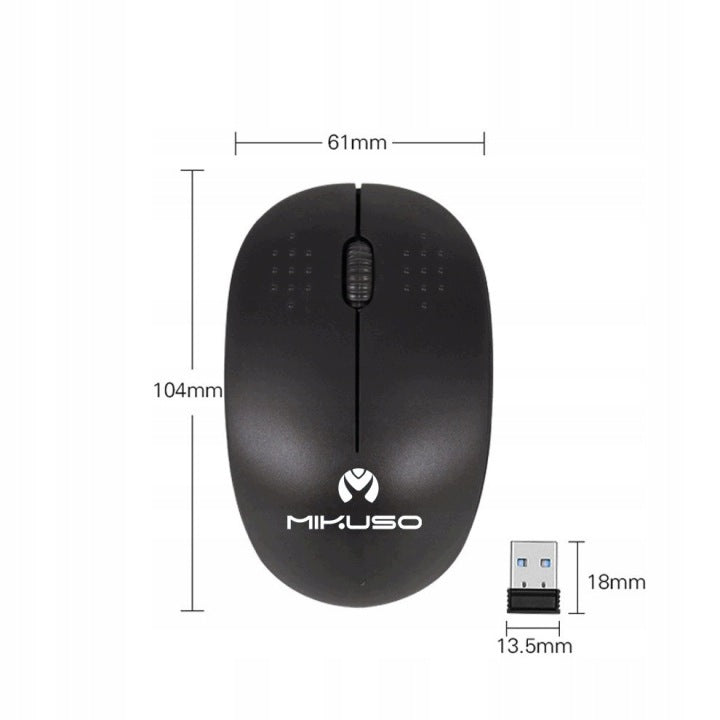 Computer Mouse Wireless Battery Operated 2xAAA 1000 dpi Packaging status original
