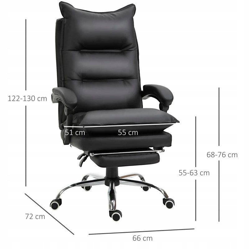 Computer Office Chair Swivel Black Adjustable Footrest for Office + Manufacturer code 18749
