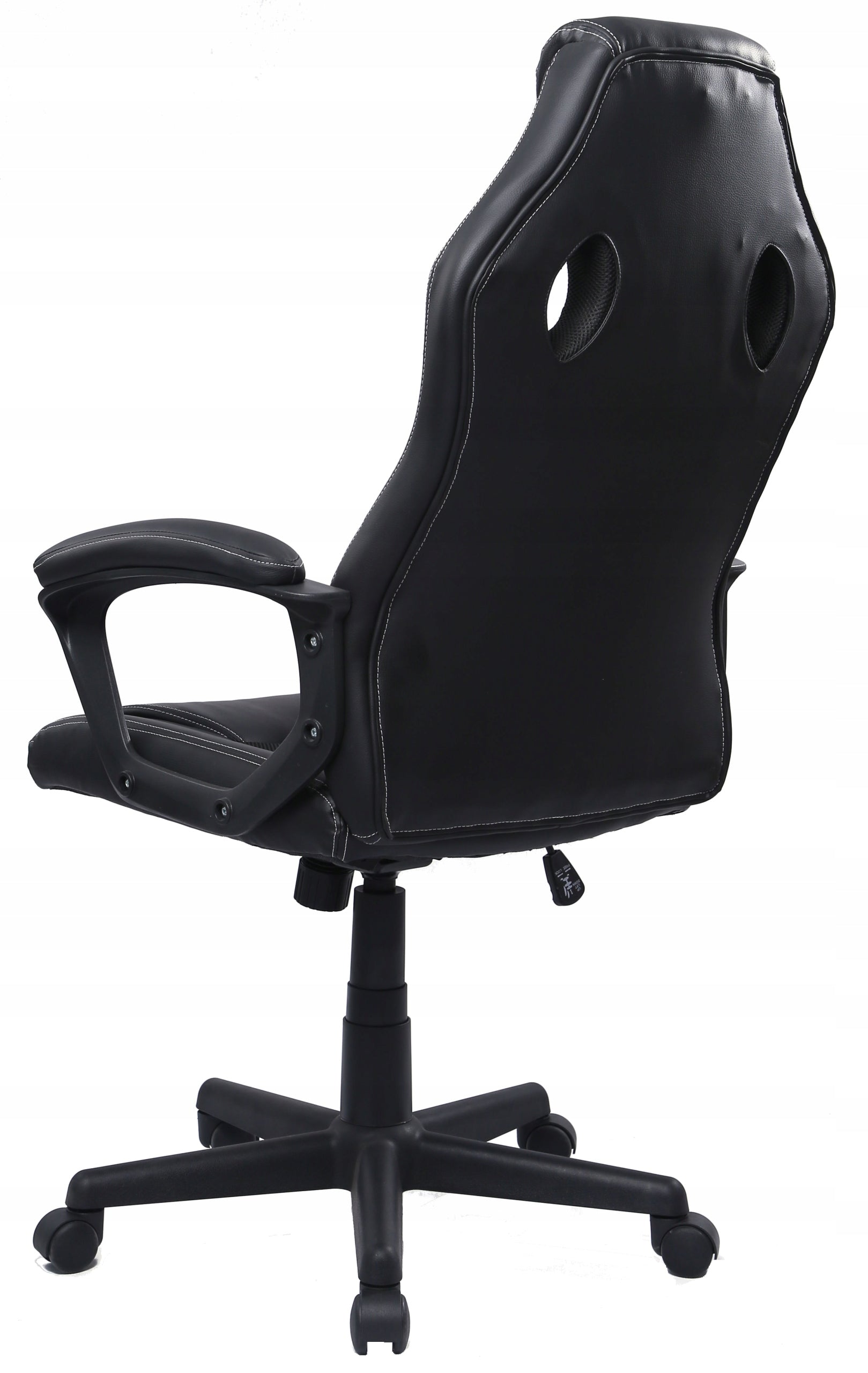 Computer SWIVEL Chair BUCKET Office Player Chair LEATHER + FABRIC Furniture depth 45 cm