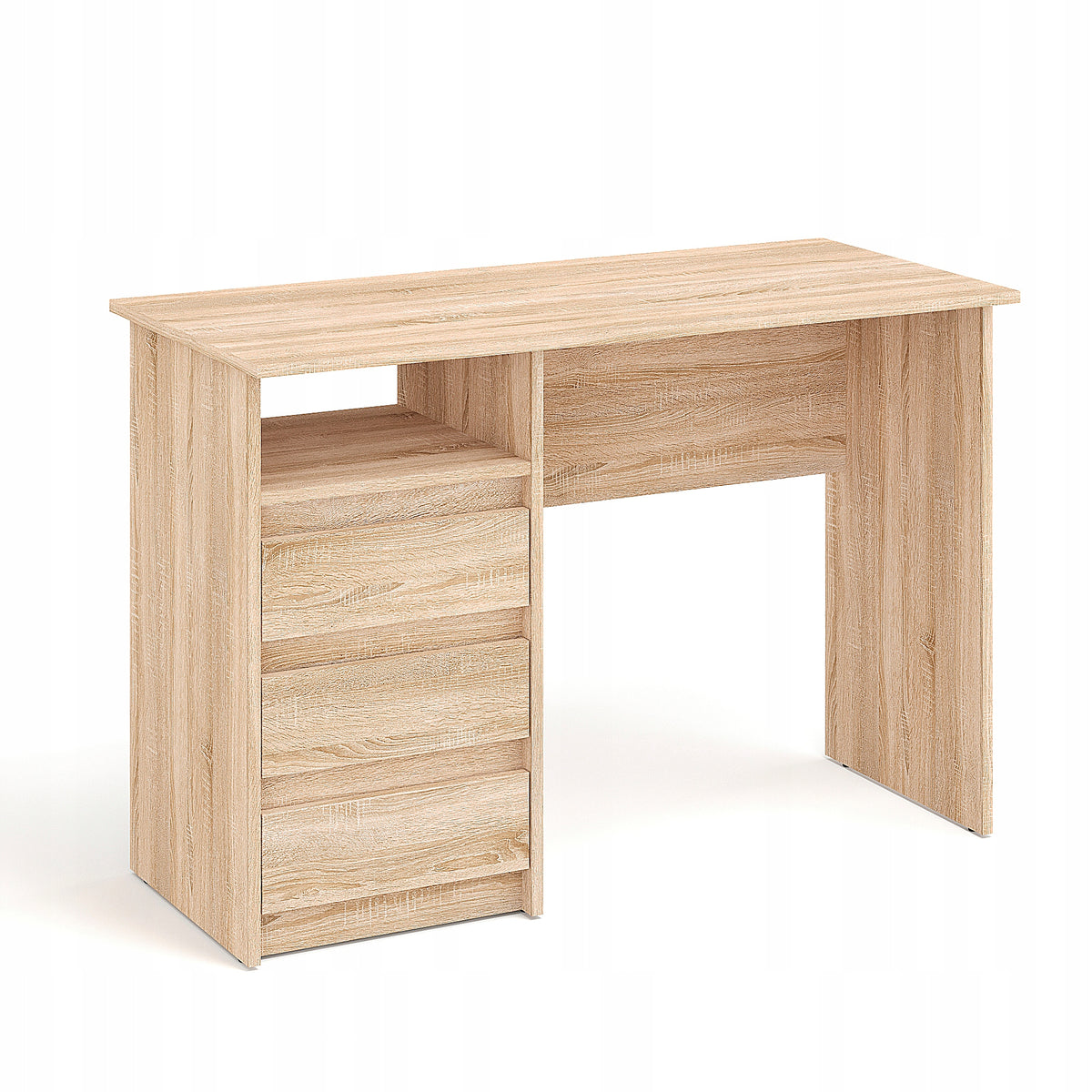 Computer desk sonoma oak with drawers 110 cm – KOMTO