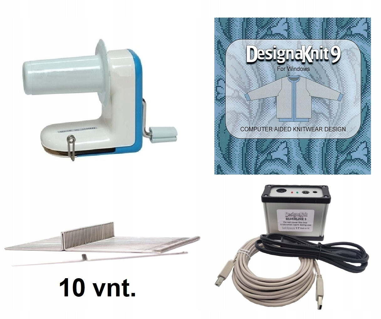 Computer knitting machine Silver Reed SK840 complete with accessories Packaging status original