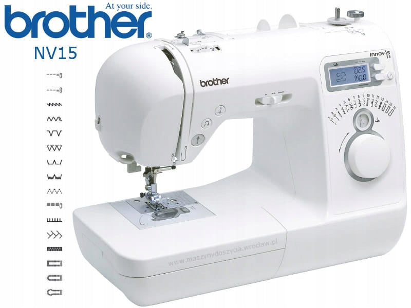 Computer sewing machine Brother NV15 + sewing courses Packaging status original