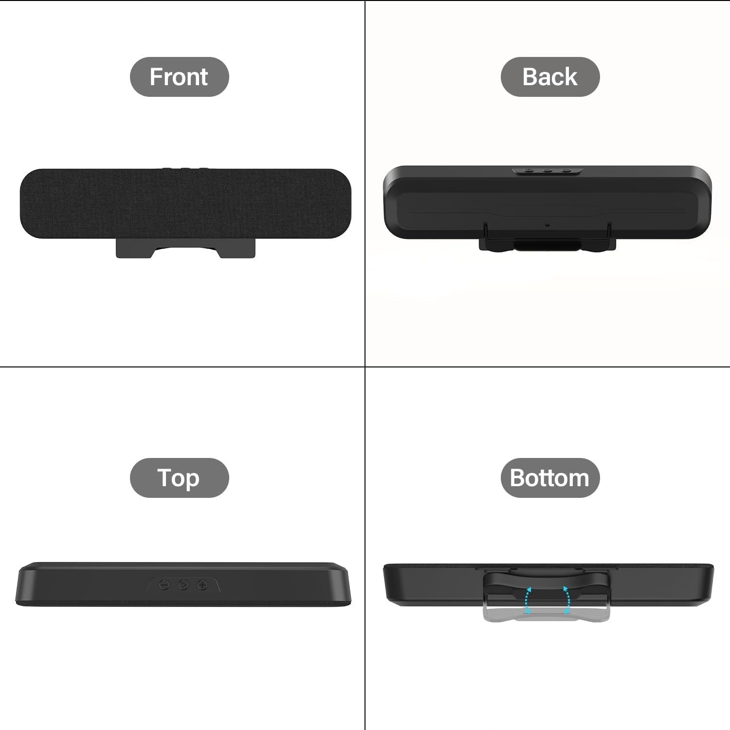 Computer speaker, mini soundbar USB EL024 – USB speaker black Manufacturer code EL024