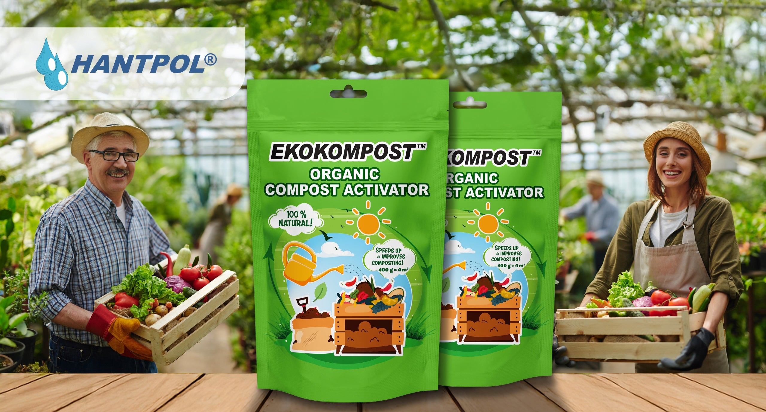 Concentrate, accelerator, compost activator. Bacteria + Trichoderma 800 g Form granules