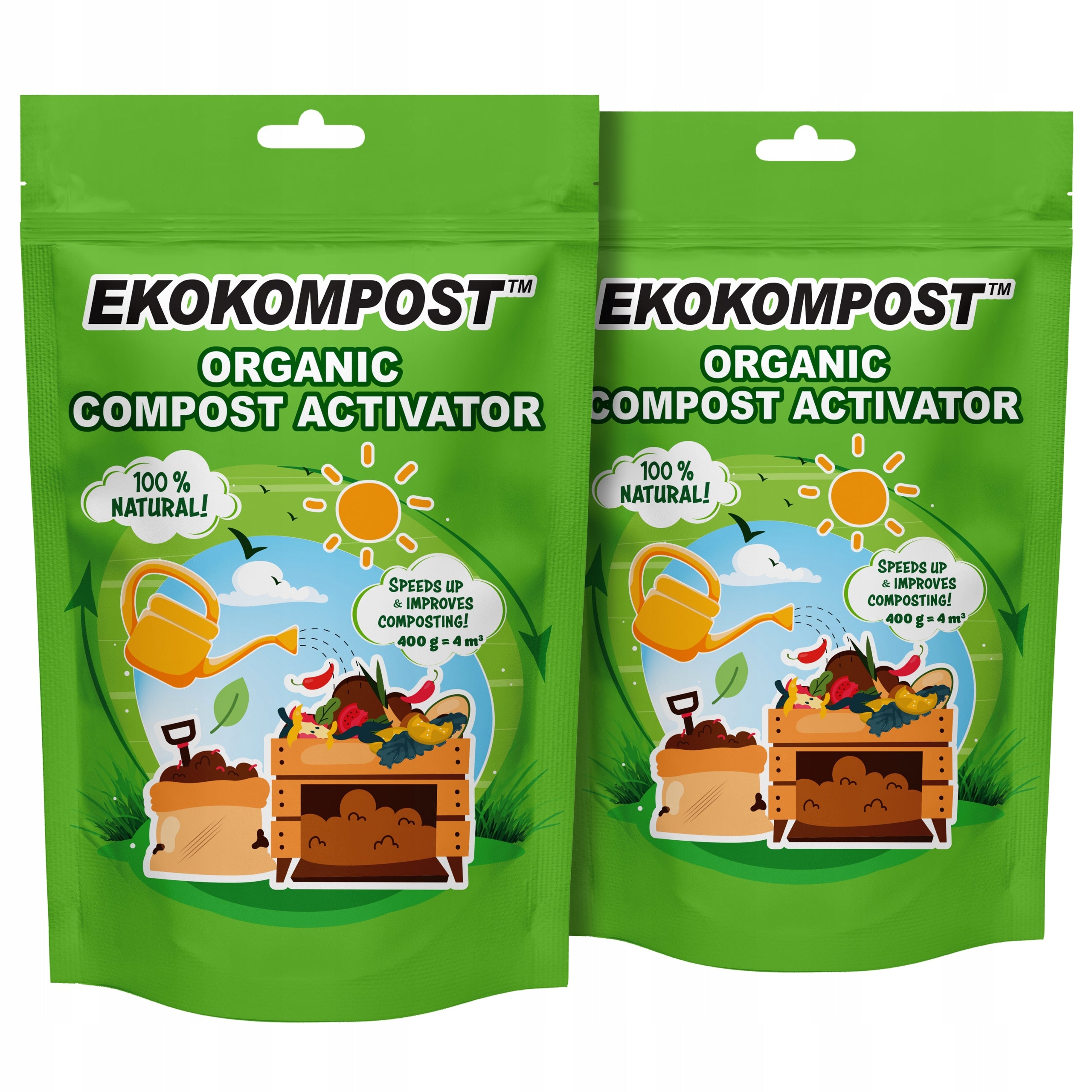 Concentrate, accelerator, compost activator. Bacteria + Trichoderma 800 g