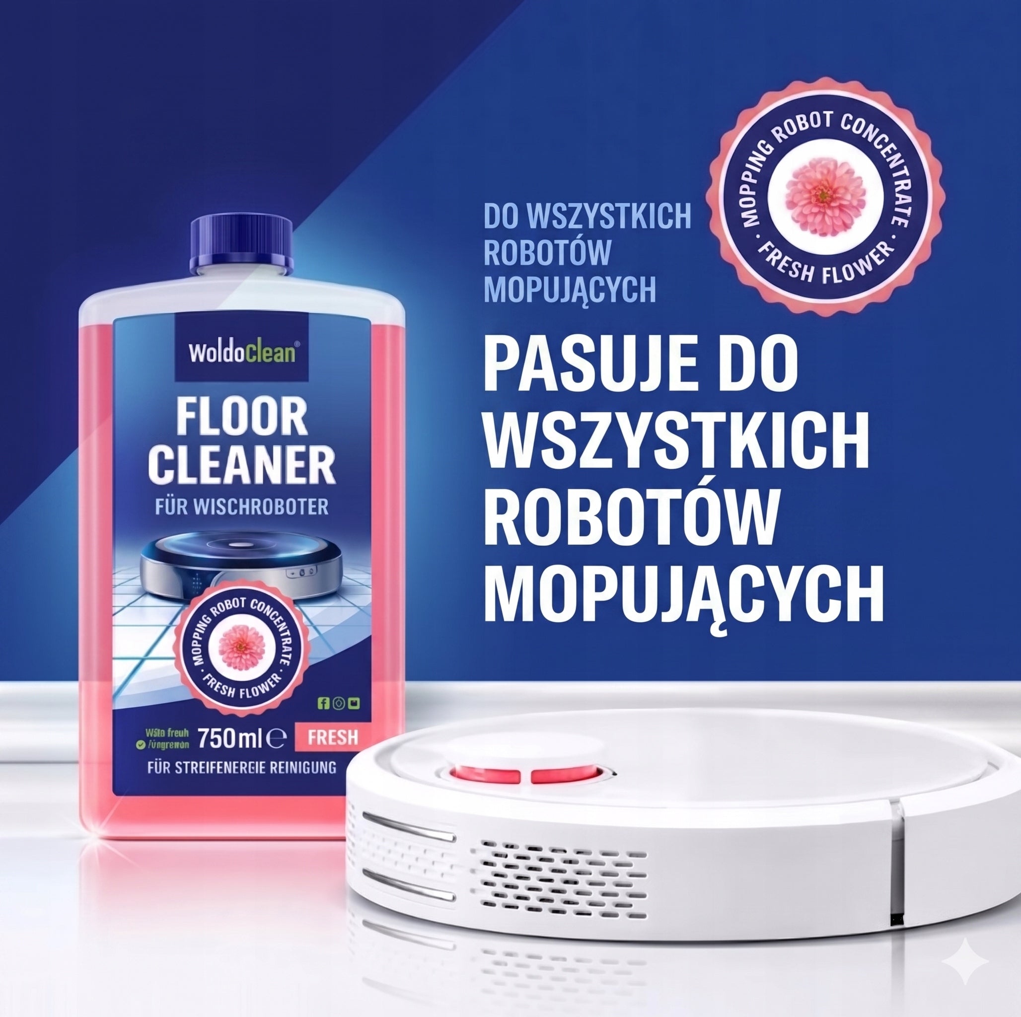 Concentrate for mopping robots Tineco, Roborock, Dreame, Xiaomi Packaging status original