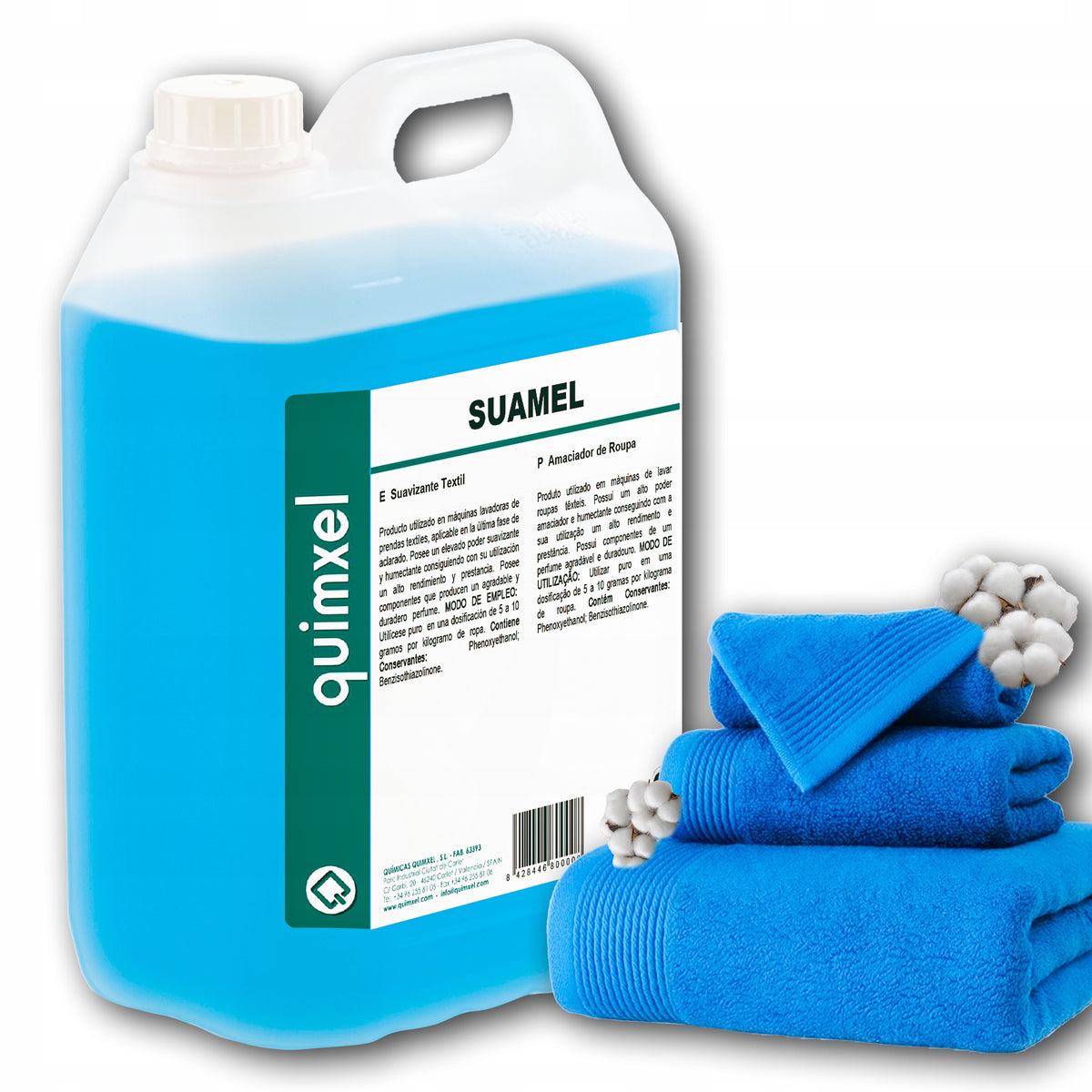 Concentrated Fabric Rinse Liquid Long Lasting Fragrance SUAMEL 5L Packaging status original