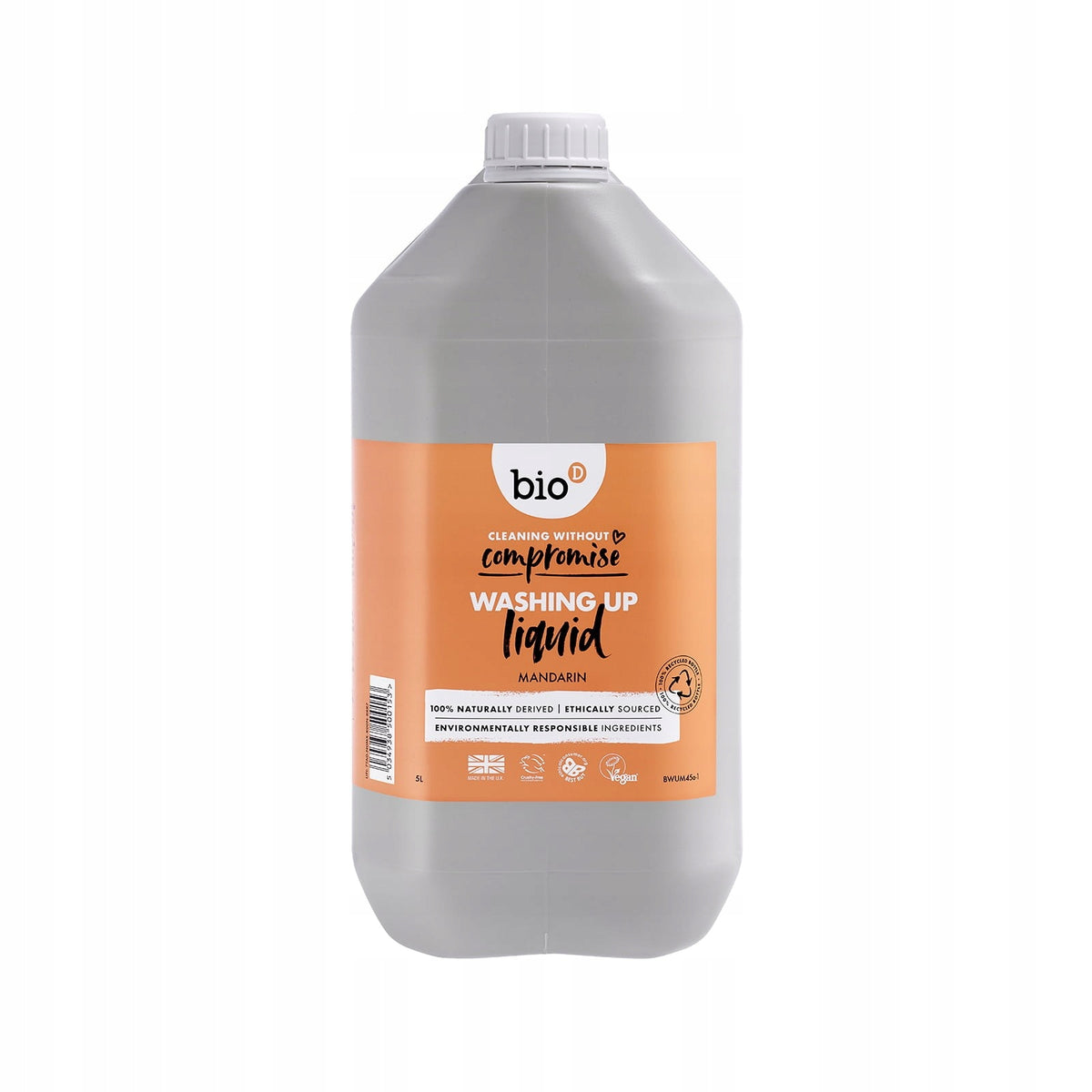 Concentrated dishwashing liquid, MANDARIN, 5 l, Bio-D