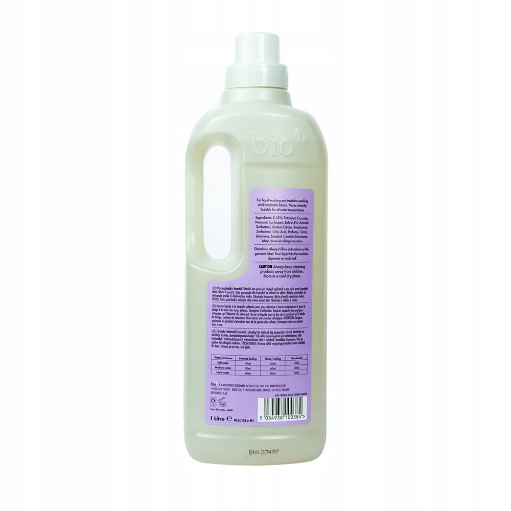 Concentrated, eco-friendly laundry detergent with lavender, 1 l, Bio-D Brand Bio-D