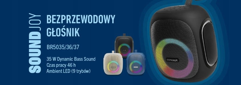 Concept SoundJoy Wireless Bluetooth Speaker - Black BR5035 Packaging status original