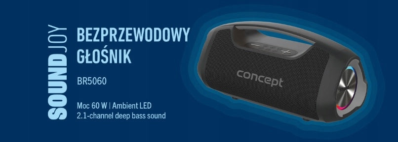 Concept SoundJoy Wireless Bluetooth Speaker - Black BR5060 Packaging status original