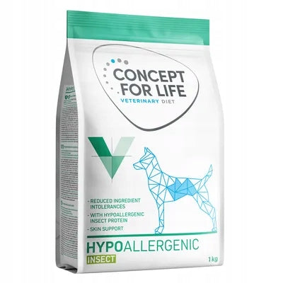 Concept for Life Insect Hypoallergenic Treats+ Hippoal.Dog Food 1kg