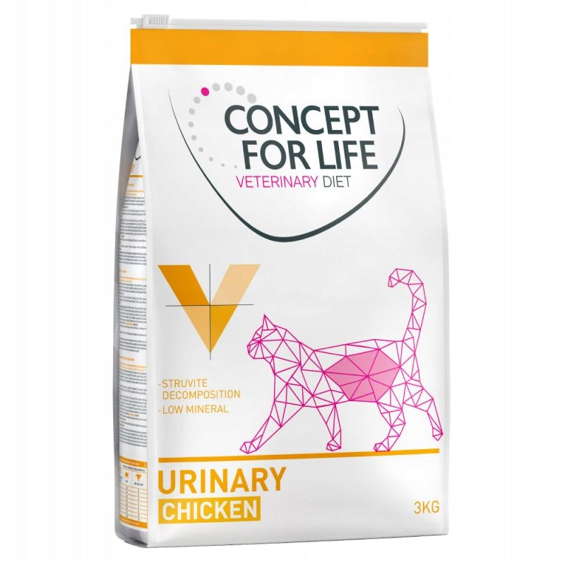 Concept for Life Veterinary Diet Urinary for cats, chicken 3 x 3 kg