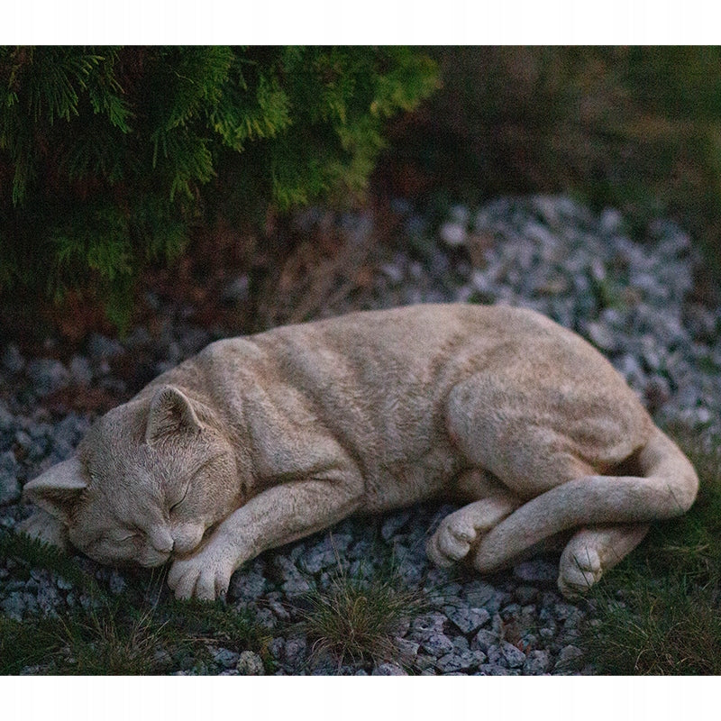 Concrete Garden Figure Cat Sleeping Figurines for Cat Tombstone Ornament Manufacturer code Z-049