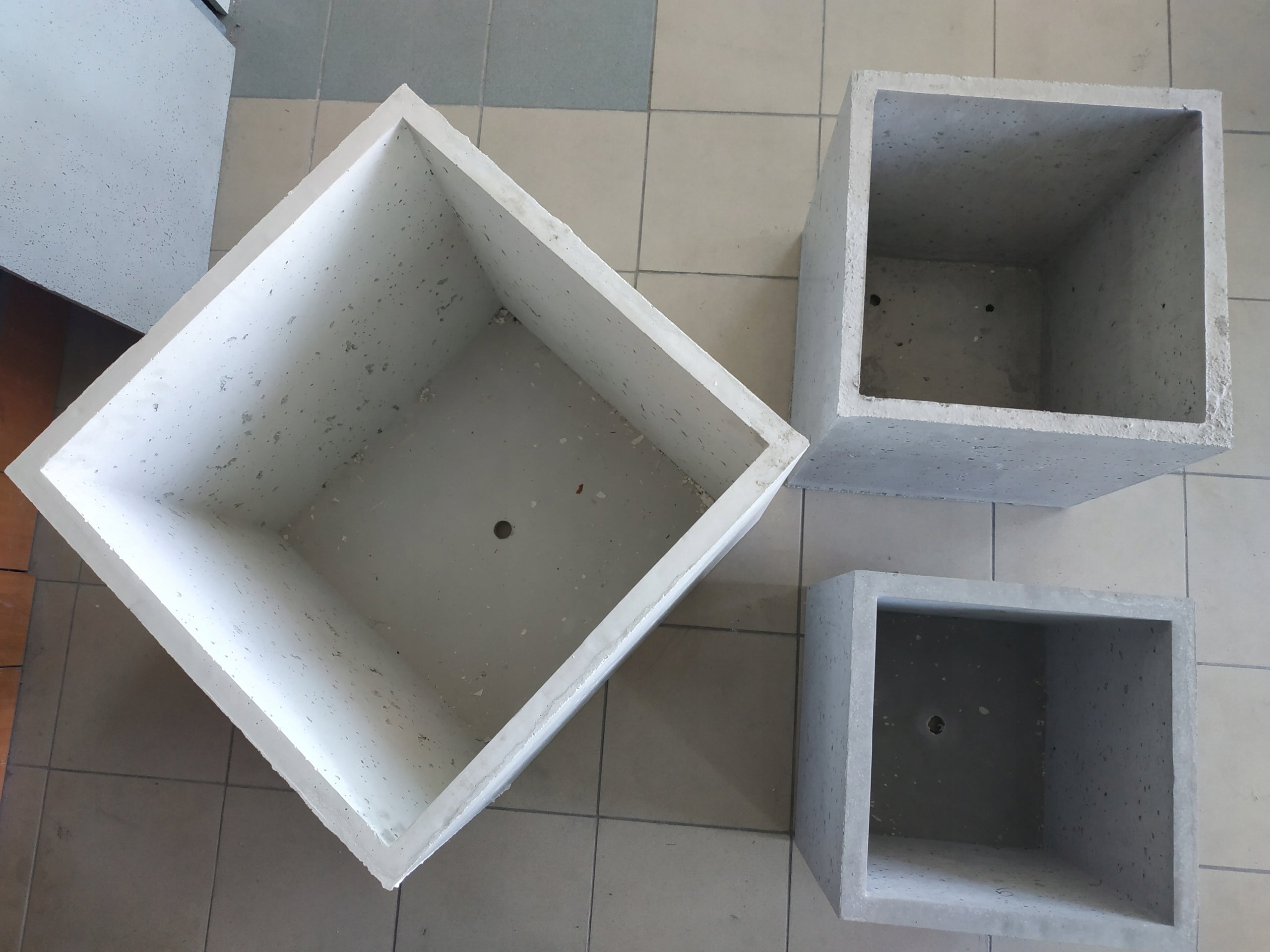 Concrete Pots Architectural Concrete 40x40x40 Brand no brand