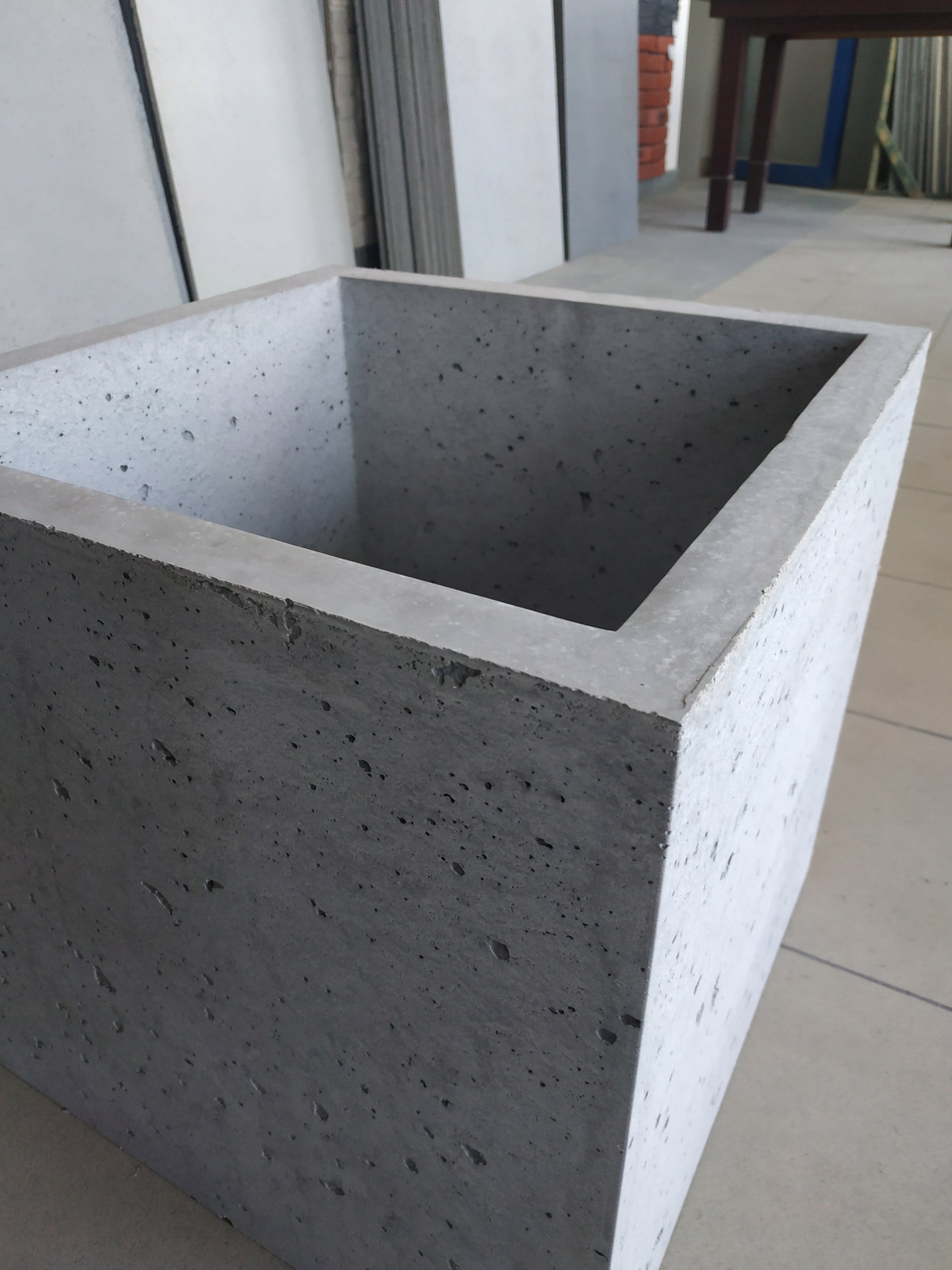 Concrete Pots Architectural Concrete 40x40x40 Length 40 cm