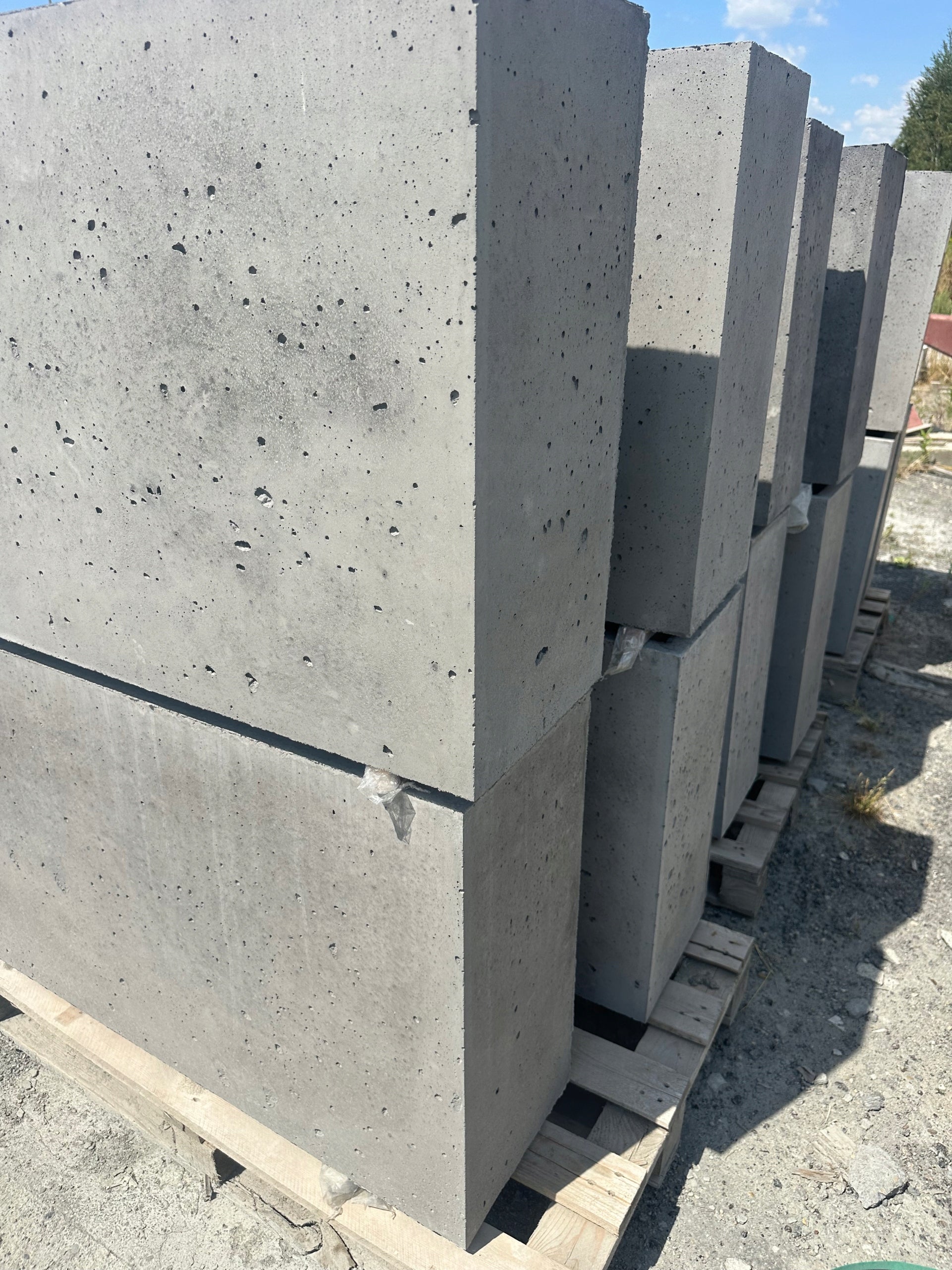 Concrete planter architectural concrete 100x30x65 graphite
