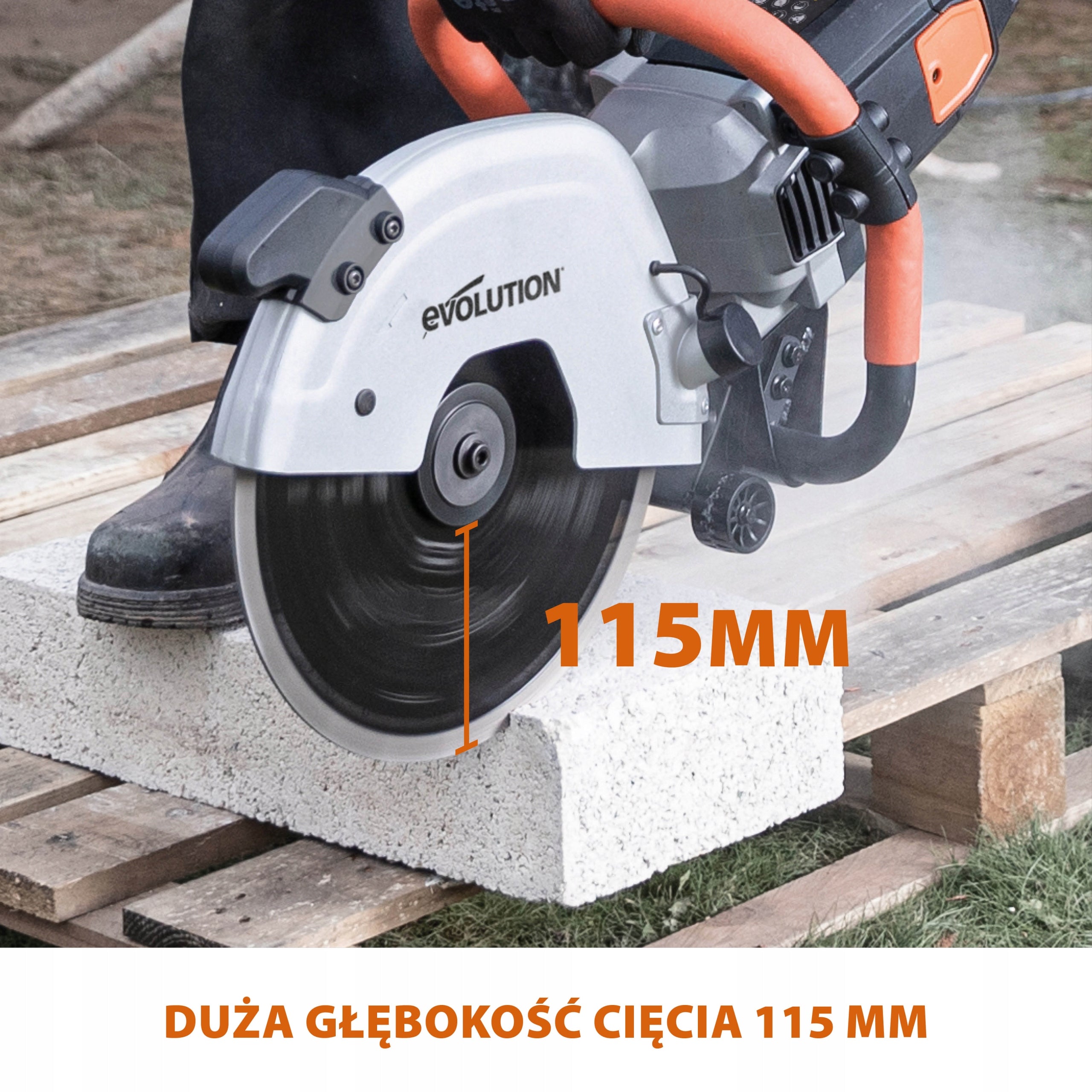 Concrete saw Evolution R300DCT 2400W 300mm Manufacturer code 012-0003