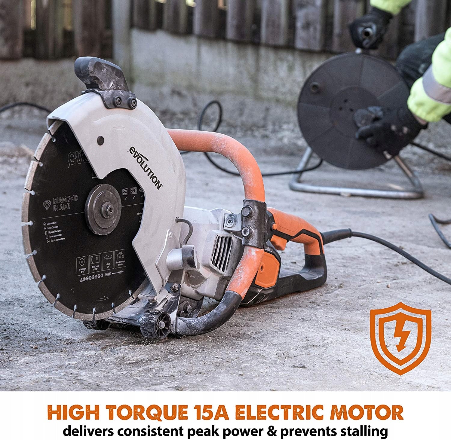 Concrete sectional circular saw Evolution R300DCT with disc Manufacturer code R300DCT