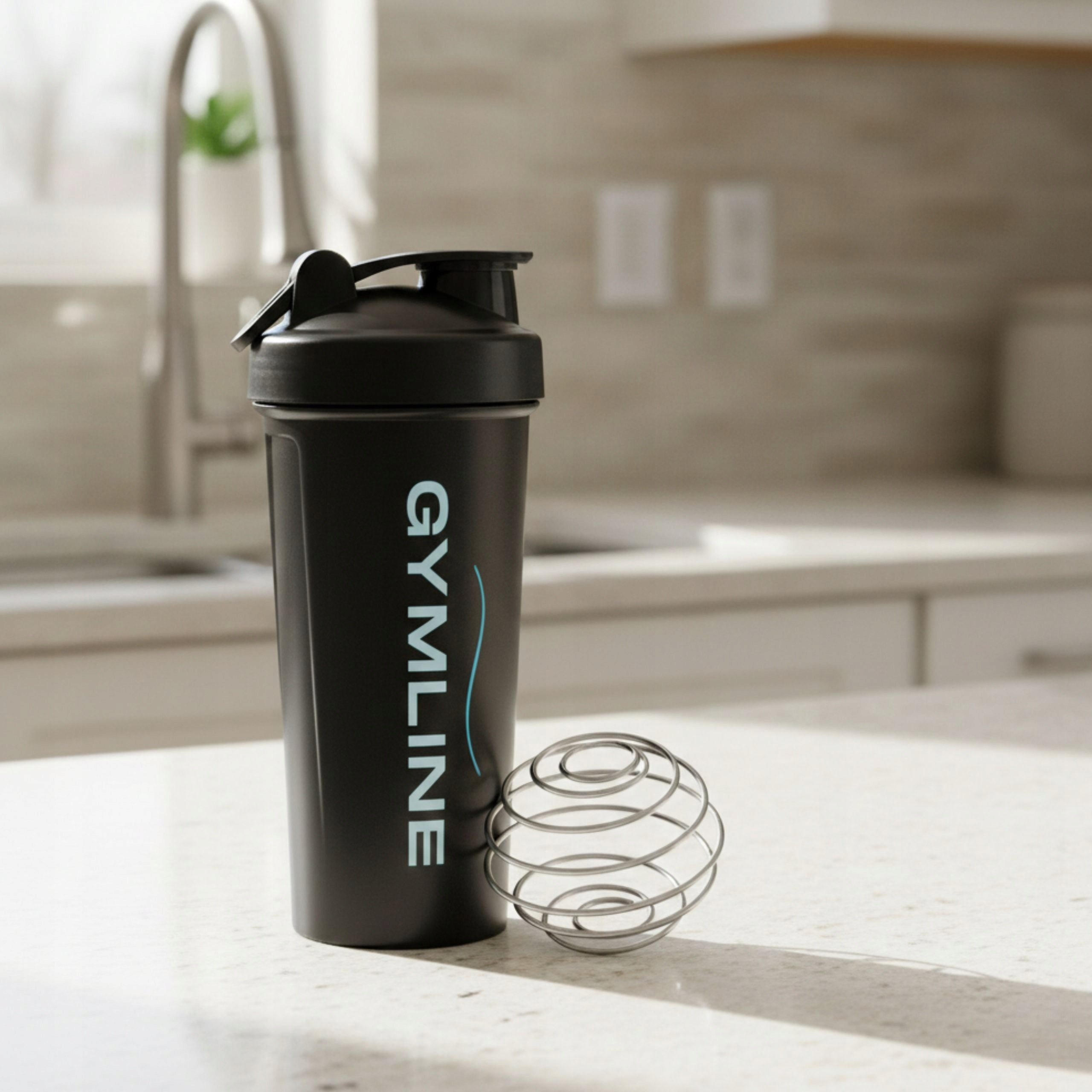 Conditioner Protein Shaker 600 ml BLACK Sports for Gym Training Manufacturer code Shaker plastikowy 600 ml czarny