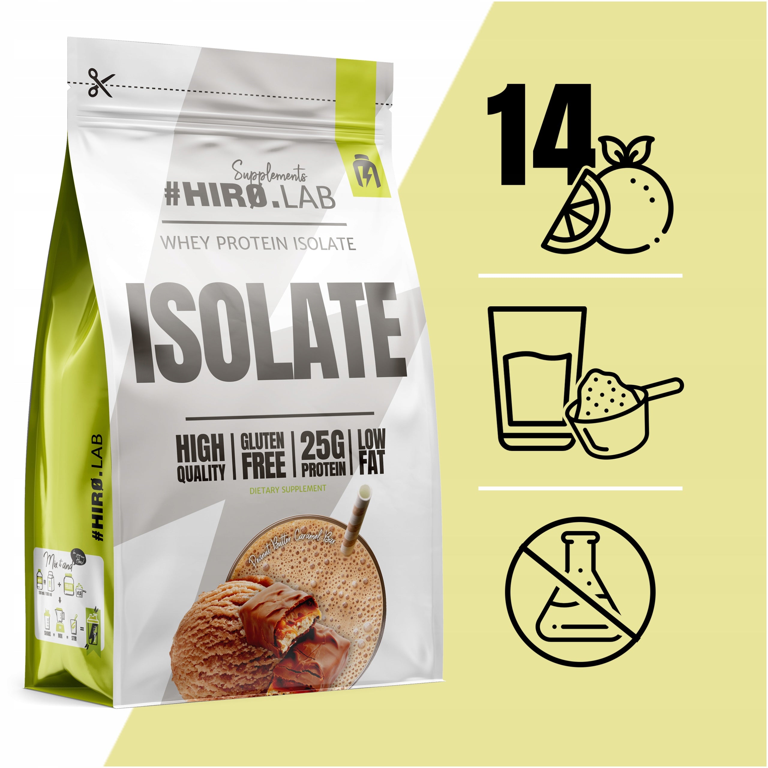 Conditioner Whey Isolate WPI HIRO.LAB 700g Whey Protein Cream Packaging status original