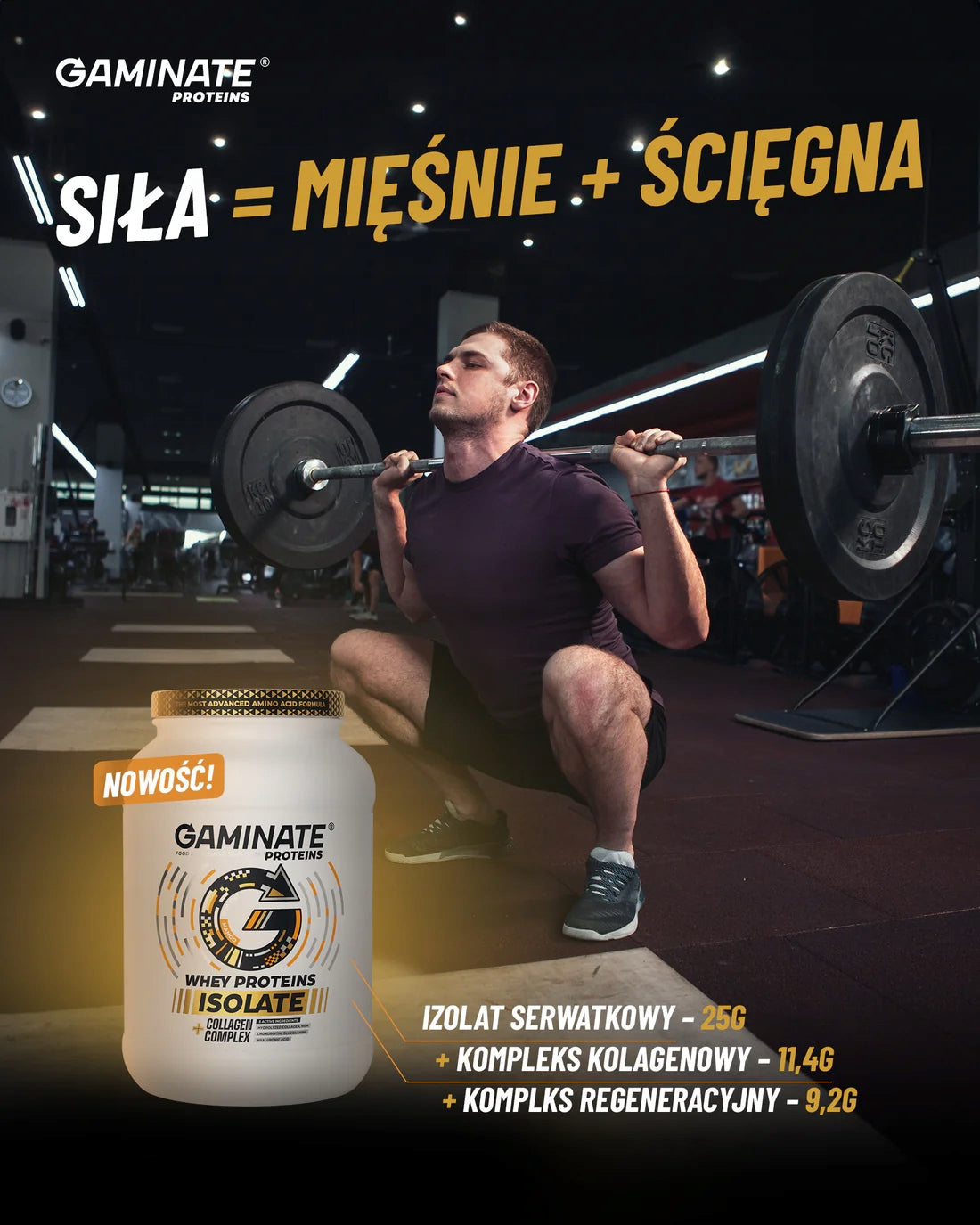 Conditioner Whey Protein ISOLATE 1kg + COLLAGEN COMPLEX + RECOVERY COMPLEX Expiration date at least 1 year from the date of purchase