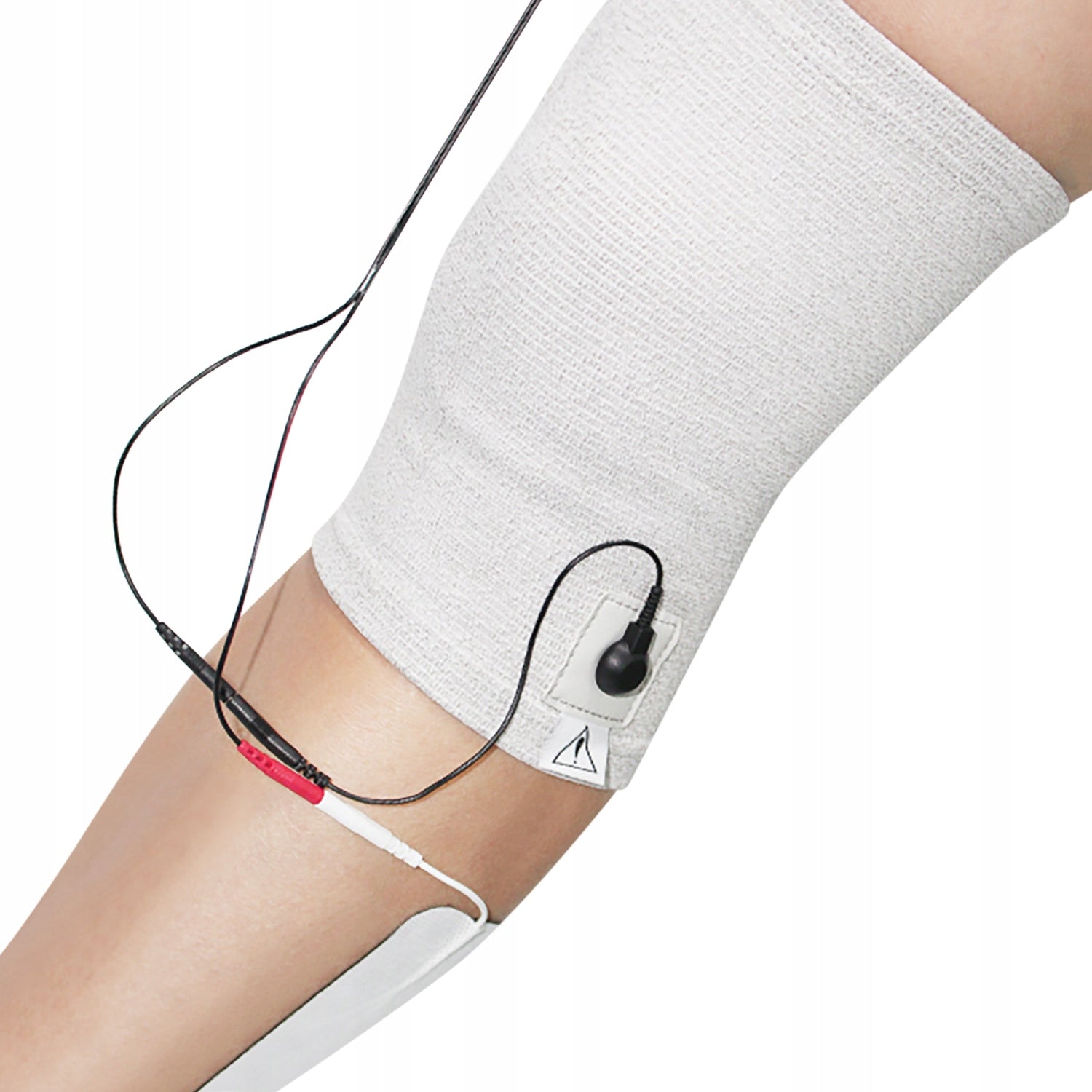 Conductive band on the KNEE for electrostimulation TENS EMS MASS