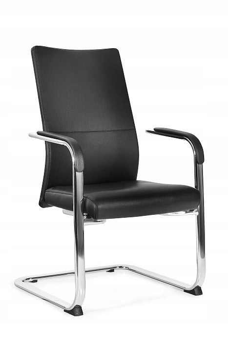 Conference chair Trent S black eco-leather home office