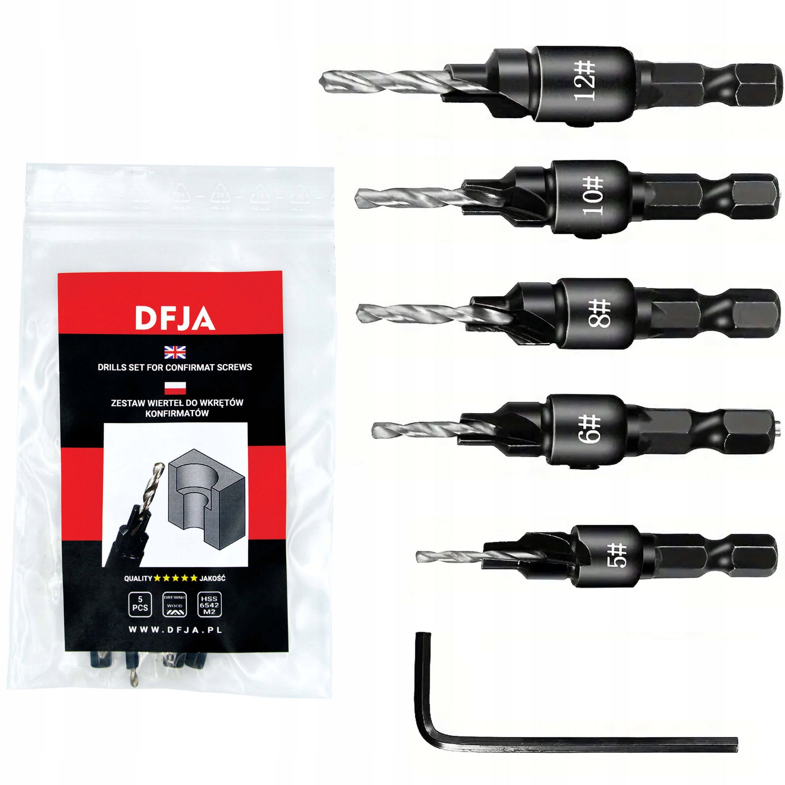 Confirmate Drill Bits High Quality M2 6el Wood Confirmate Set 5-12mm