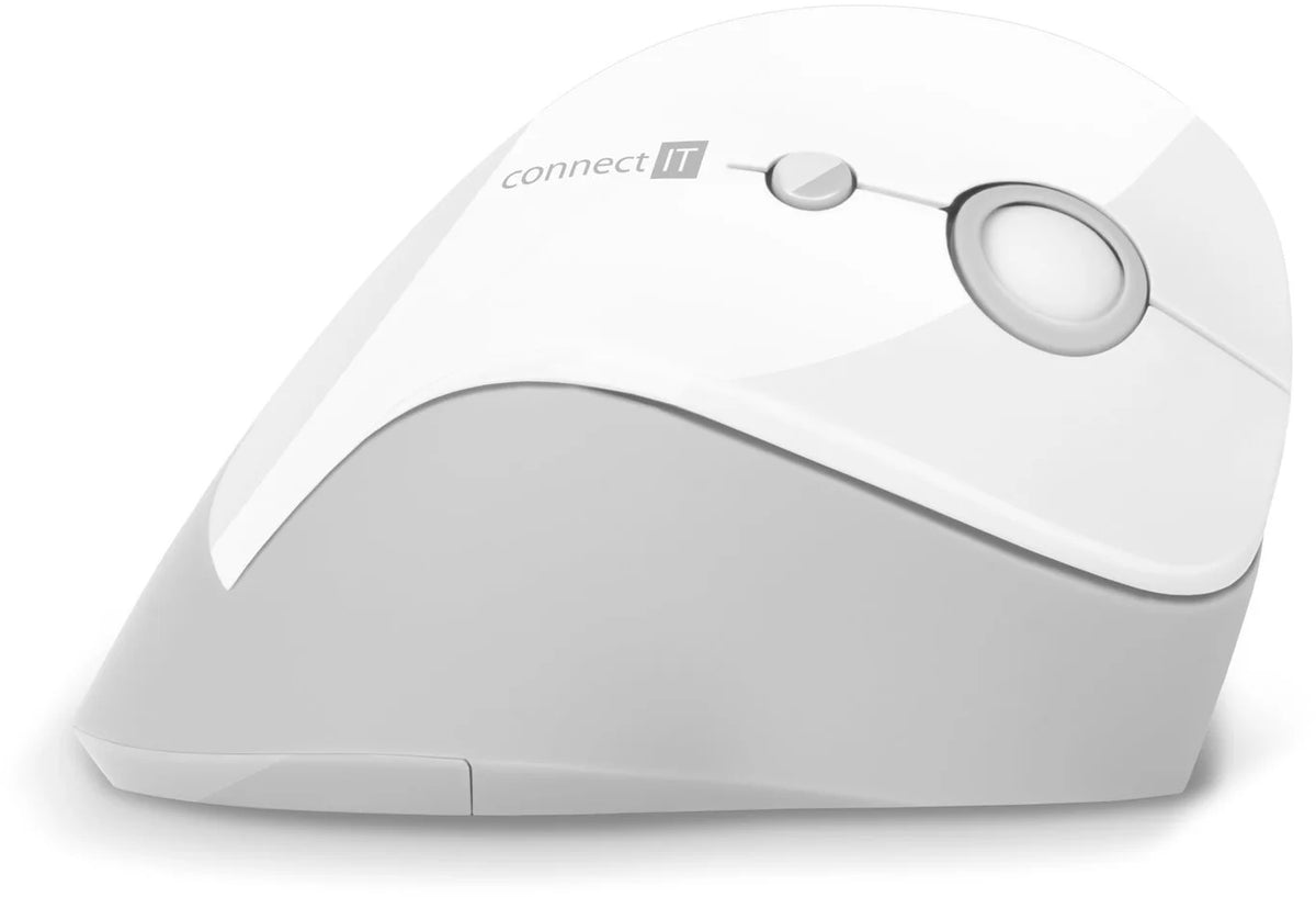 Connect IT For Health ergonomická vertikální myš, bílá