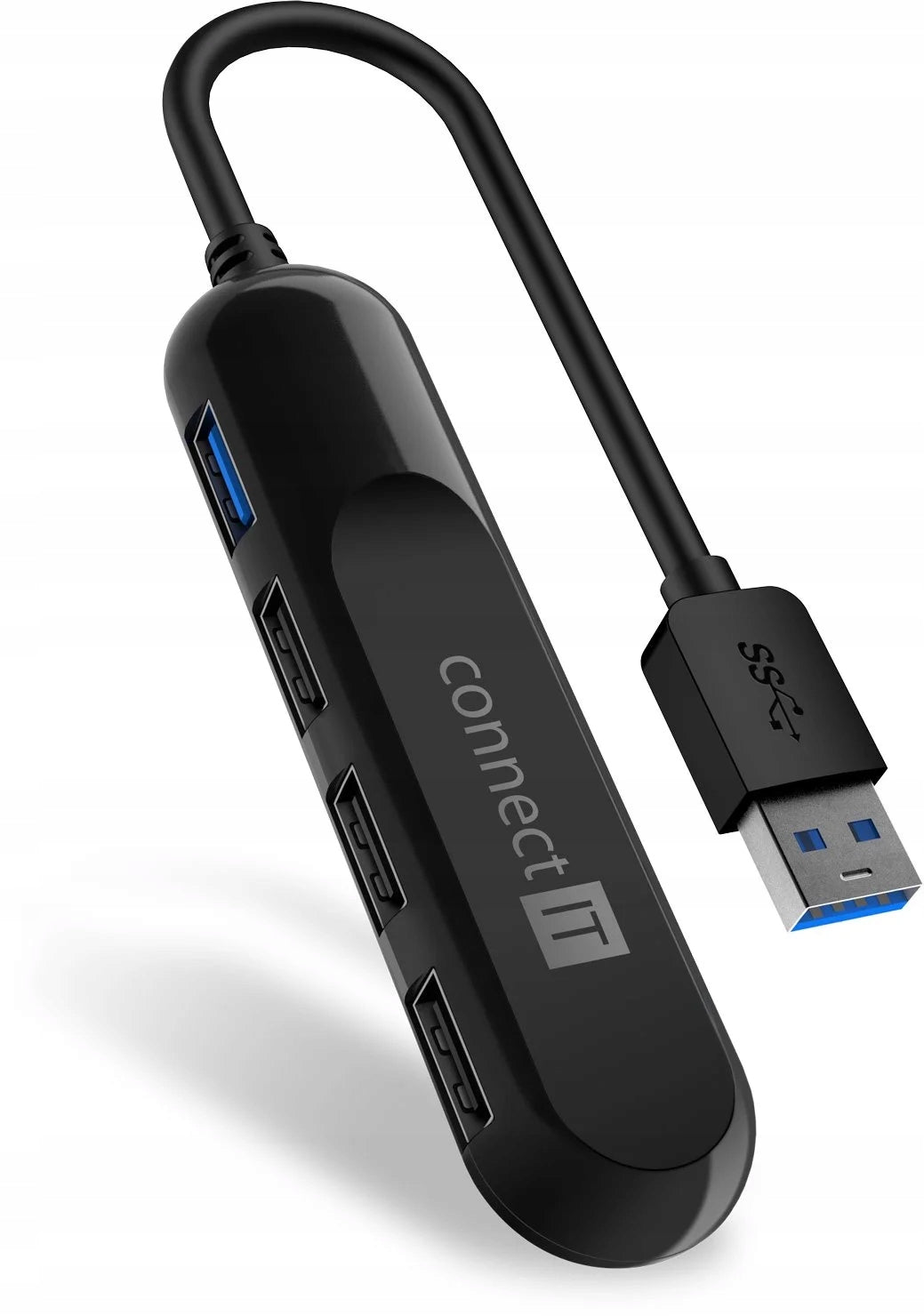 Connect IT USB-A hub USB 3.0, externí, černý