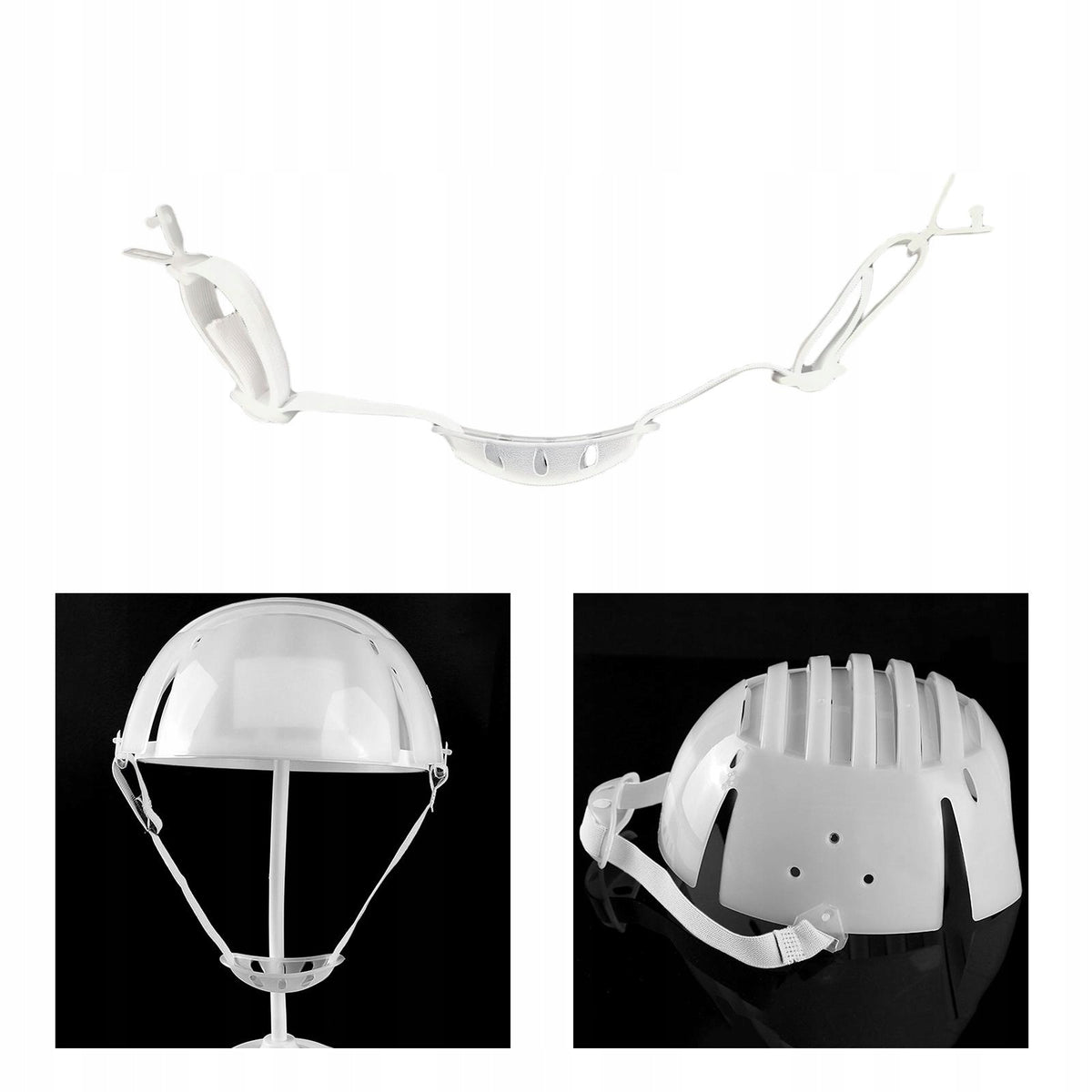 Construction Helmet Chin Strap Foot Ball Chin Strap for Cycling White Manufacturer no brand