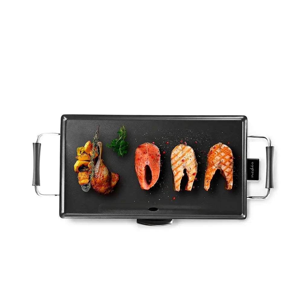 Contact Table Electric Grill Nedis Teppanyaki black 2000 W Plate Manufacturer code FCTE110EBK50