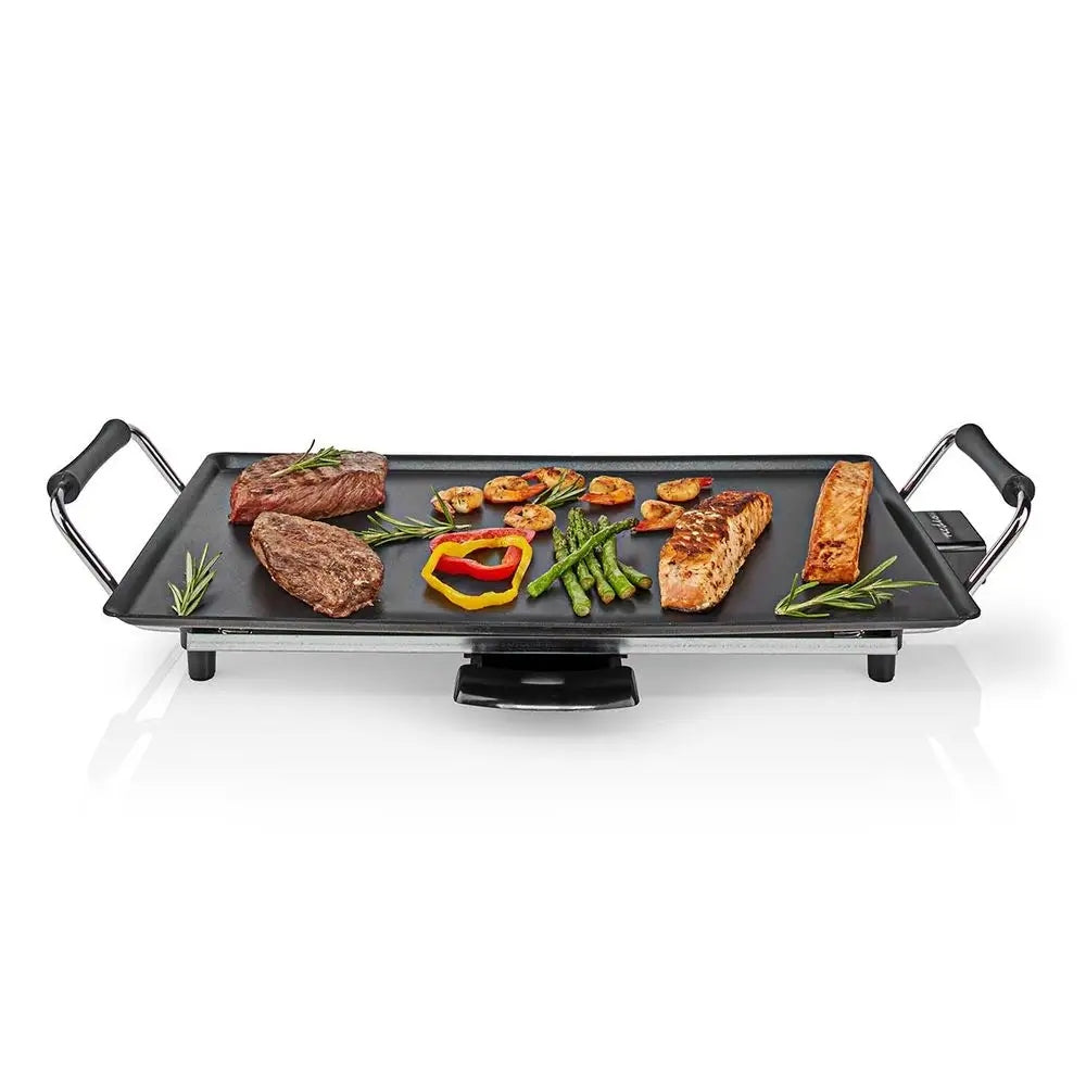 Contact Table Electric Grill Nedis Teppanyaki black 2000 W Plate Packaging status original