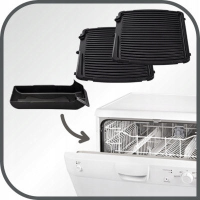 Contact Tefal GC461B 34 Supergrill XL 2400 W Folding Electric Grill Temperature control yes