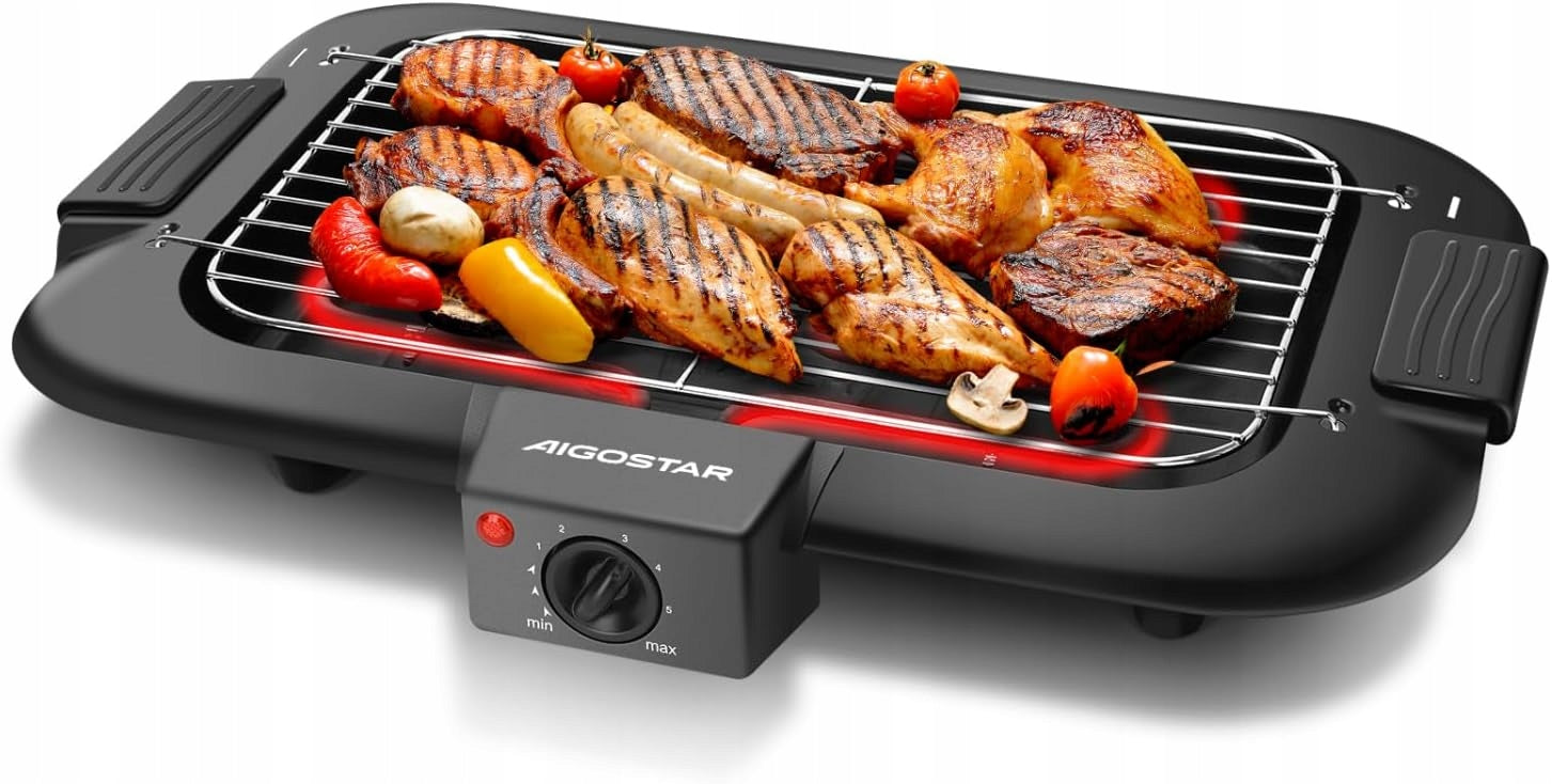 Contact electric grill Aigostar 2000W black