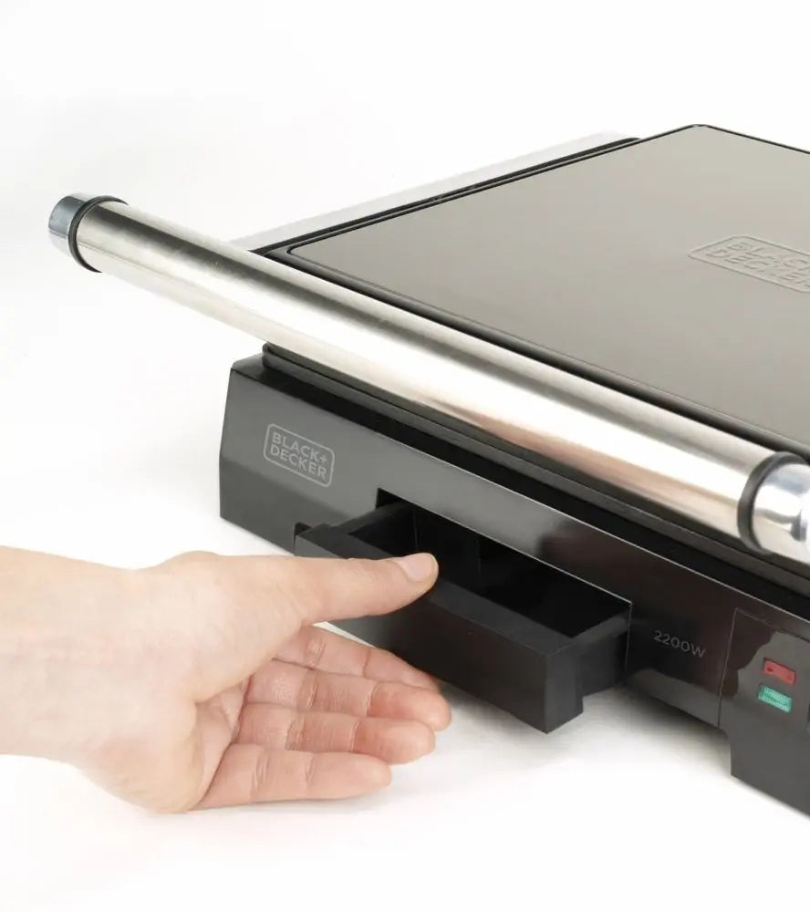Contact electric grill Black+Decker BXGR2200E black 2200 W Grill type contact
