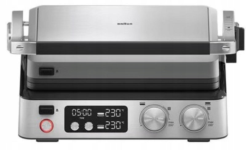 Contact electric grill Braun CG9047 silver/grey 2000 W Dominant color silver/gray